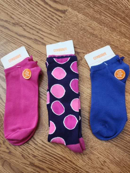 Gymboree Other - NWT, 2014 Summer, Gymboree Girls Set of 3 Socks, Large (Shoe Size 3 And Up, US)